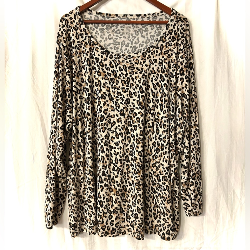 Leopard Print Long Sleeve Shirt
